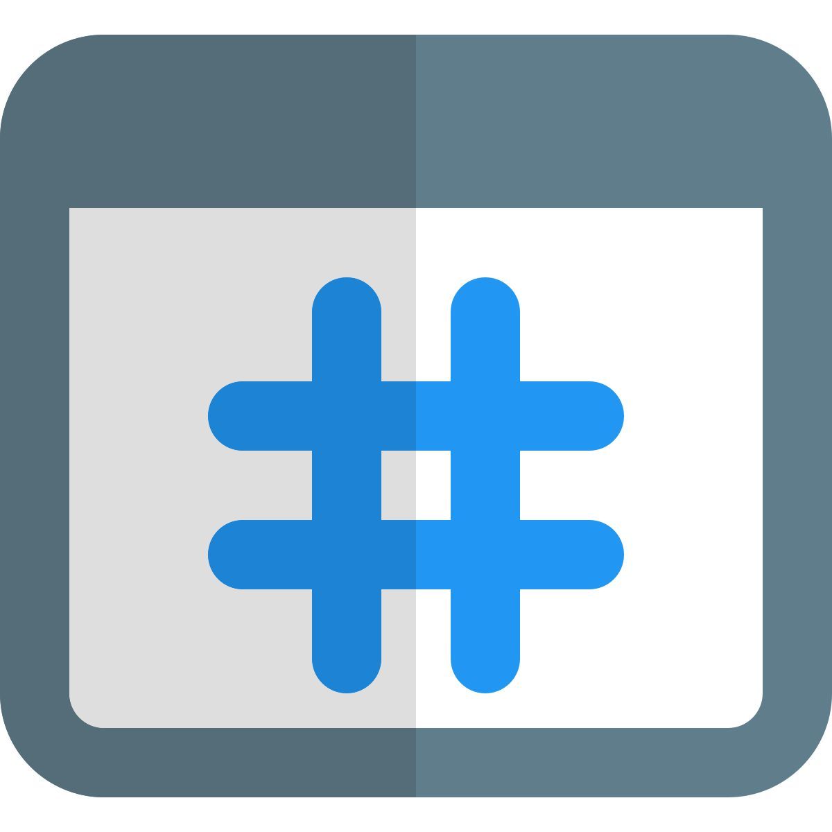 social media hashtag icon