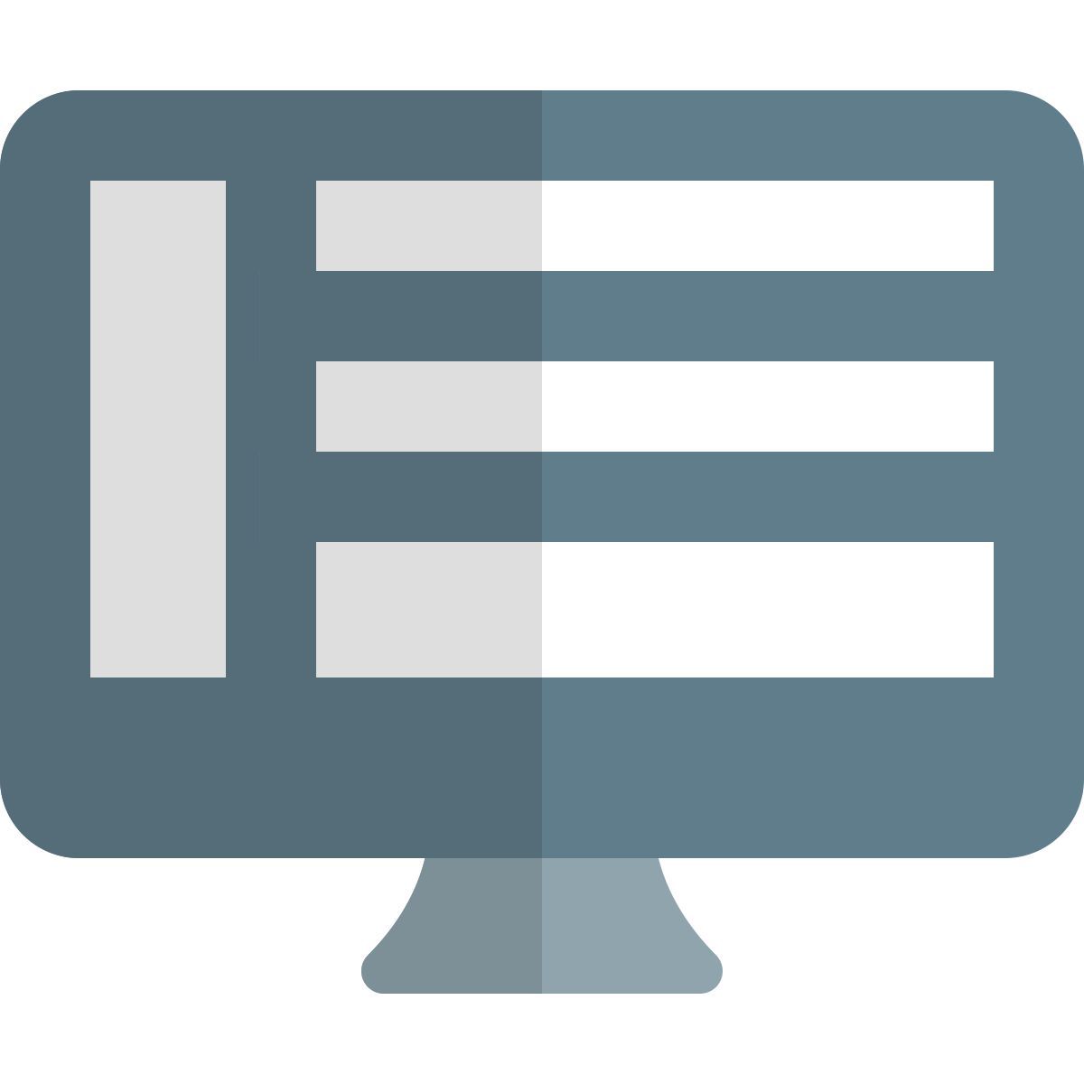 layout da área de trabalho icon