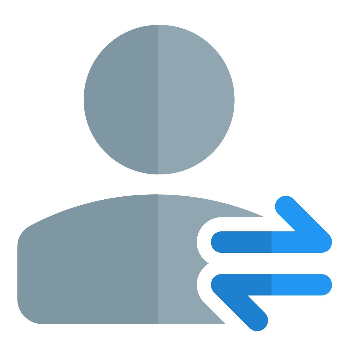échange de données utilisateur icon