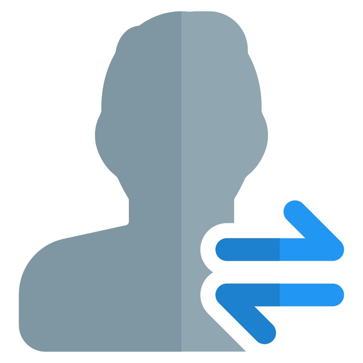 échange de données utilisateur icon