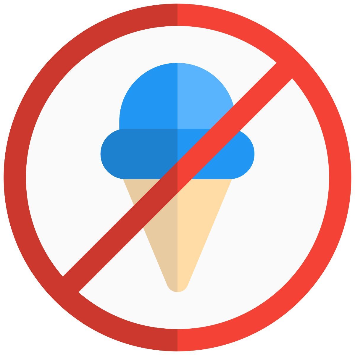 no ice cream icon