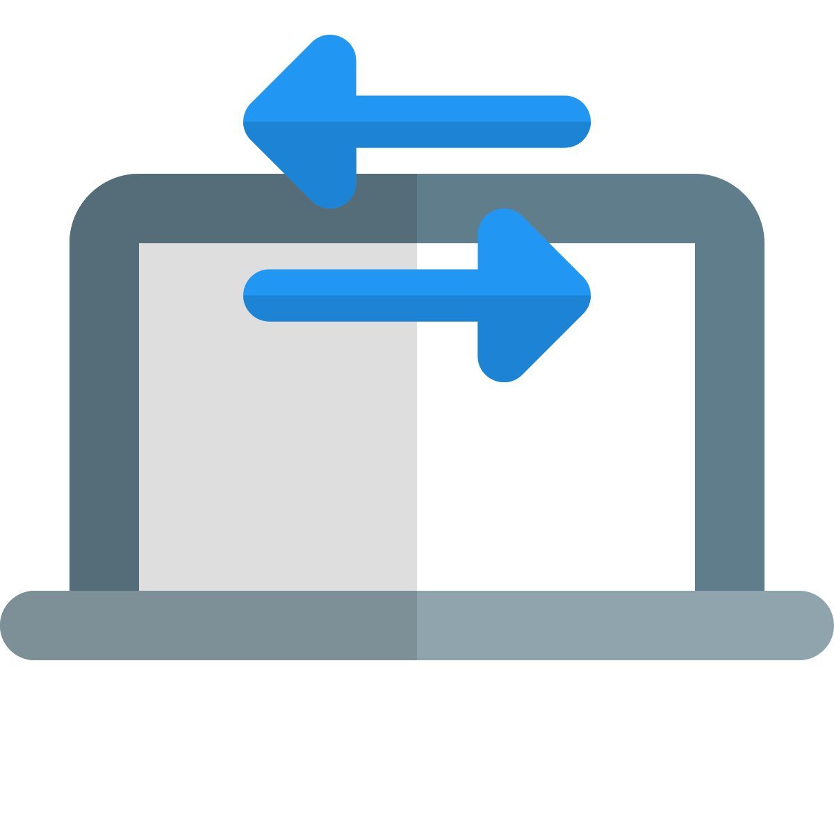 laptop data transfer icon
