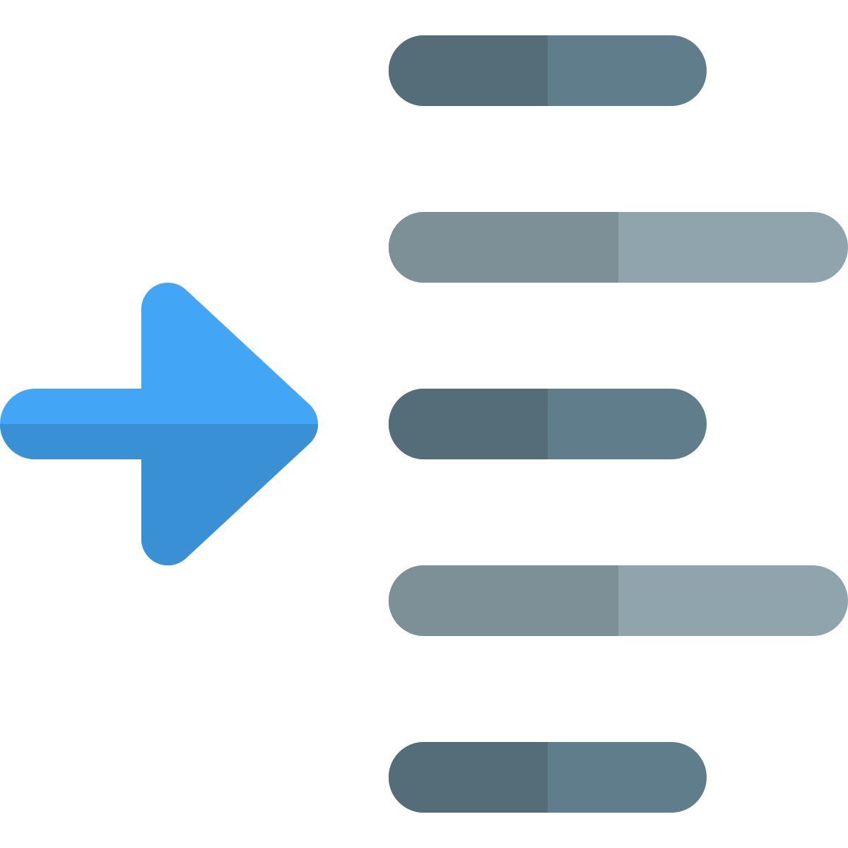 indent left shift arrow direction align format increase margin paragraph icon