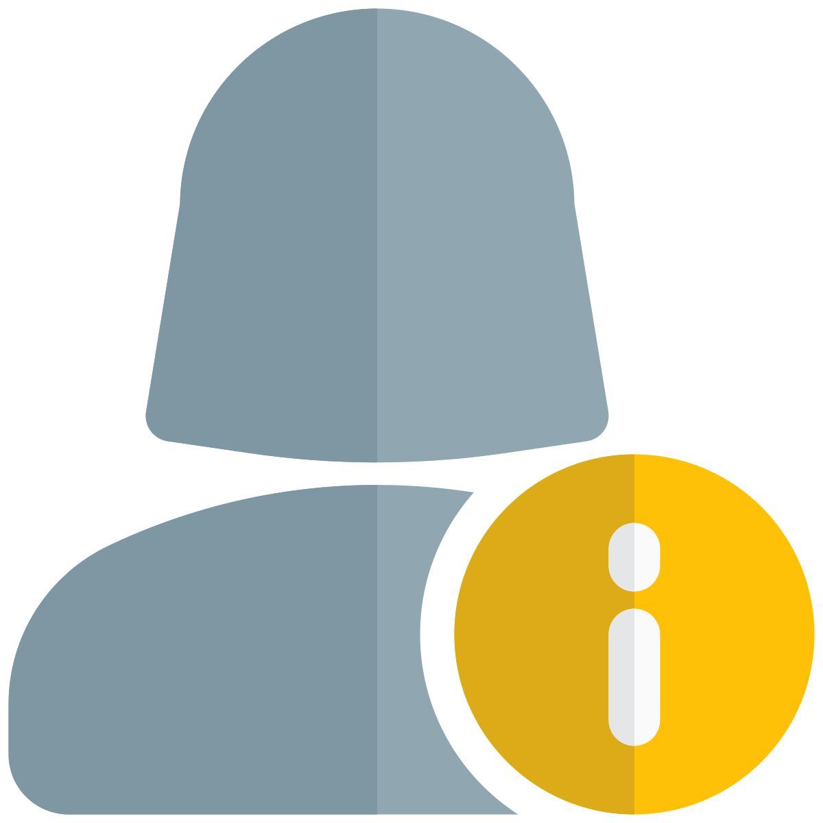 information of an online female user i button placement icon