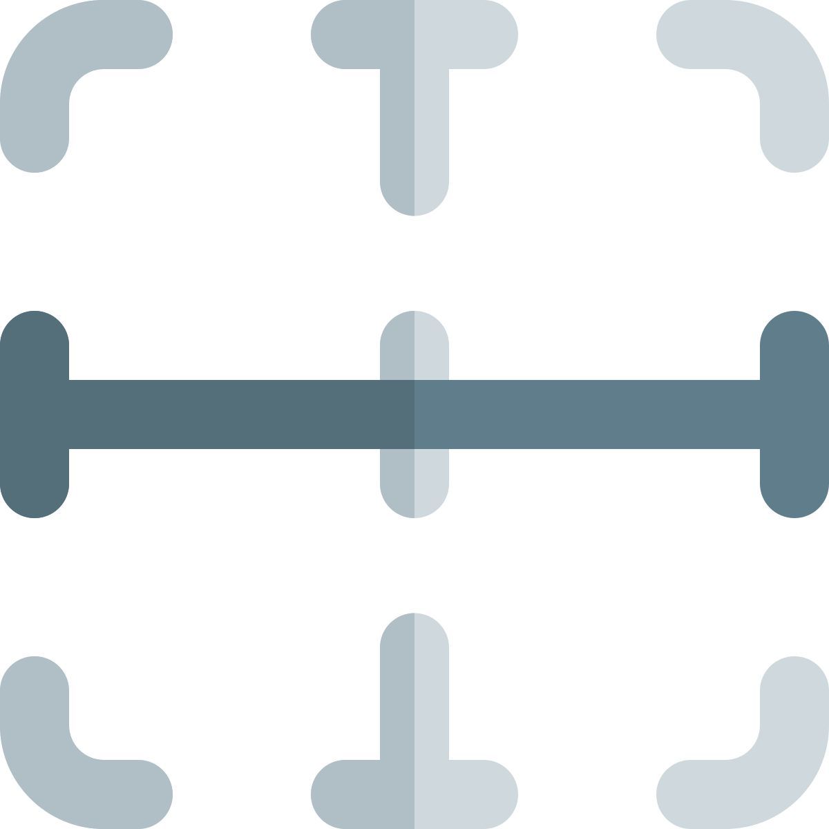 inserir borda horizontal icon