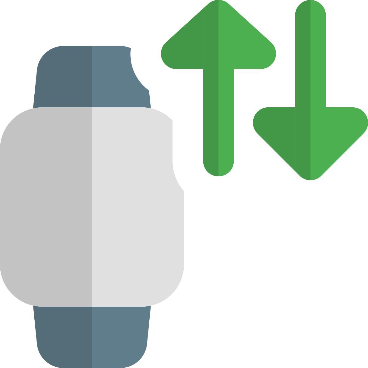smartwatch data exchange icon