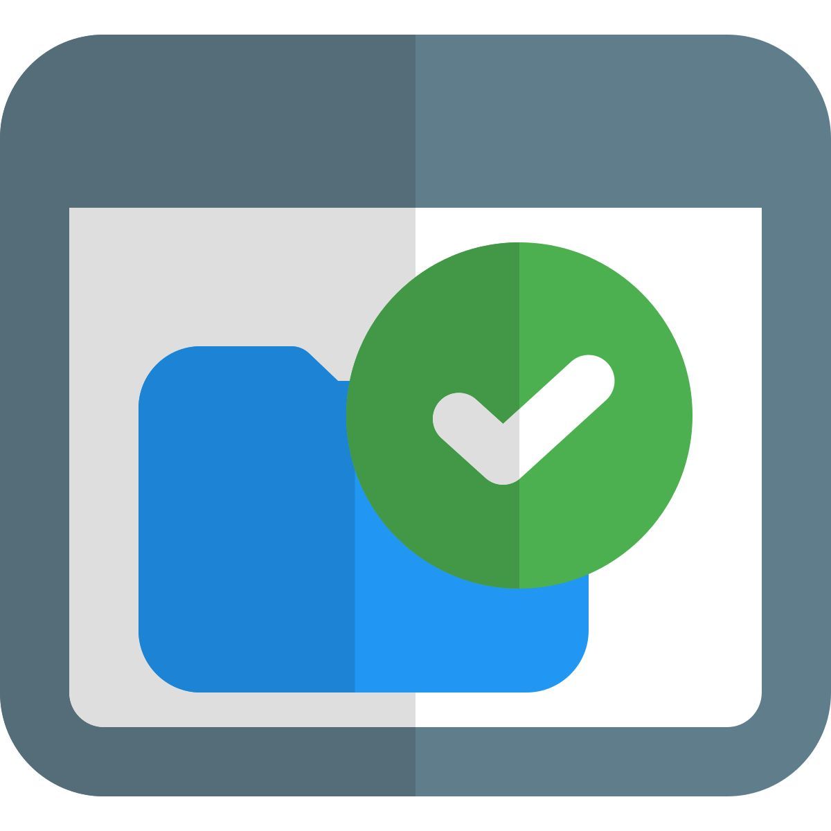 verifizierter ordner icon