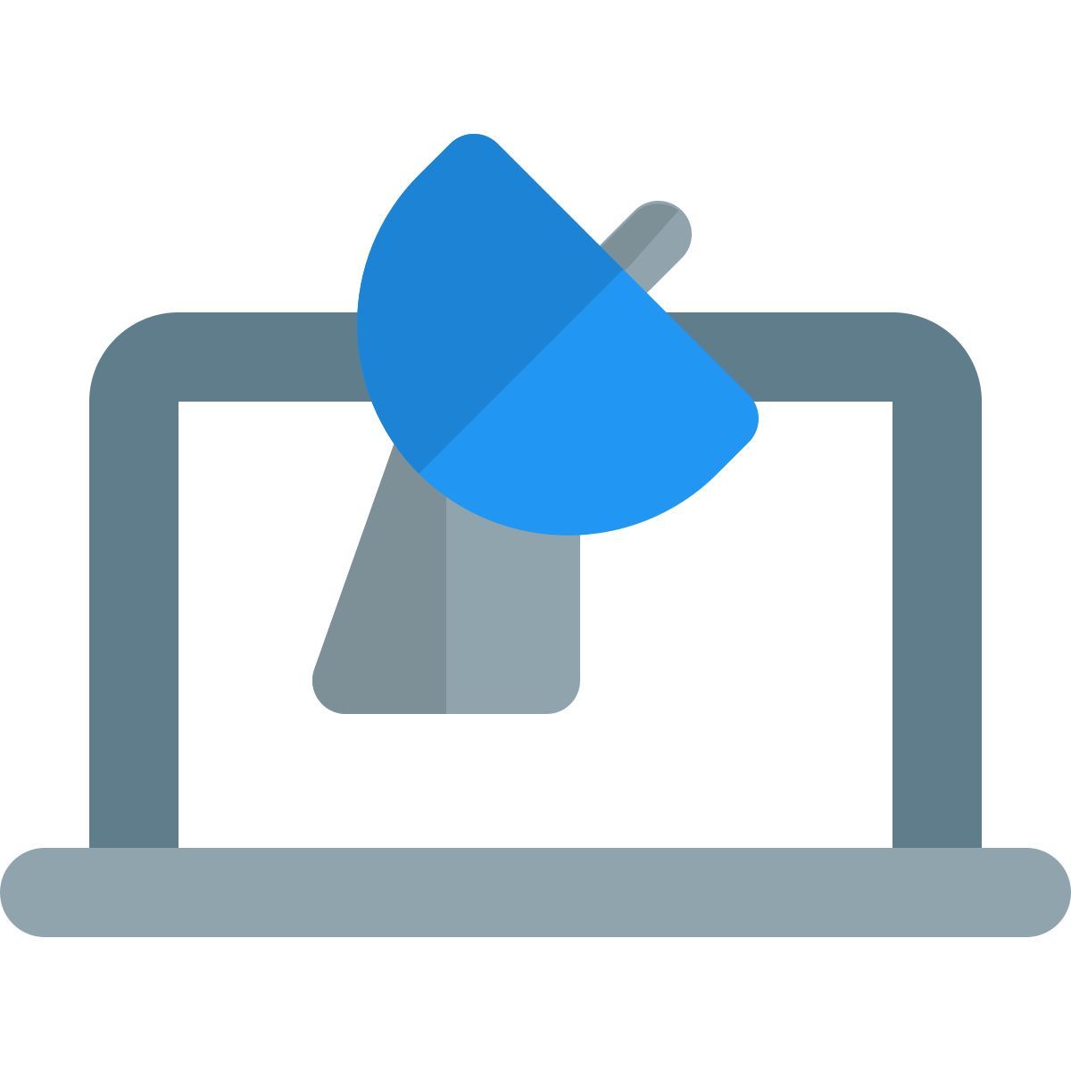 ноутбук со спутниковой антенной icon