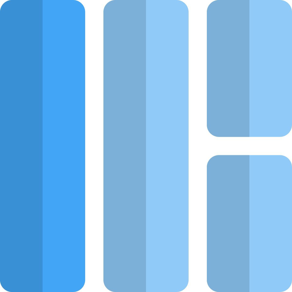 수직 막대 레이아웃 icon