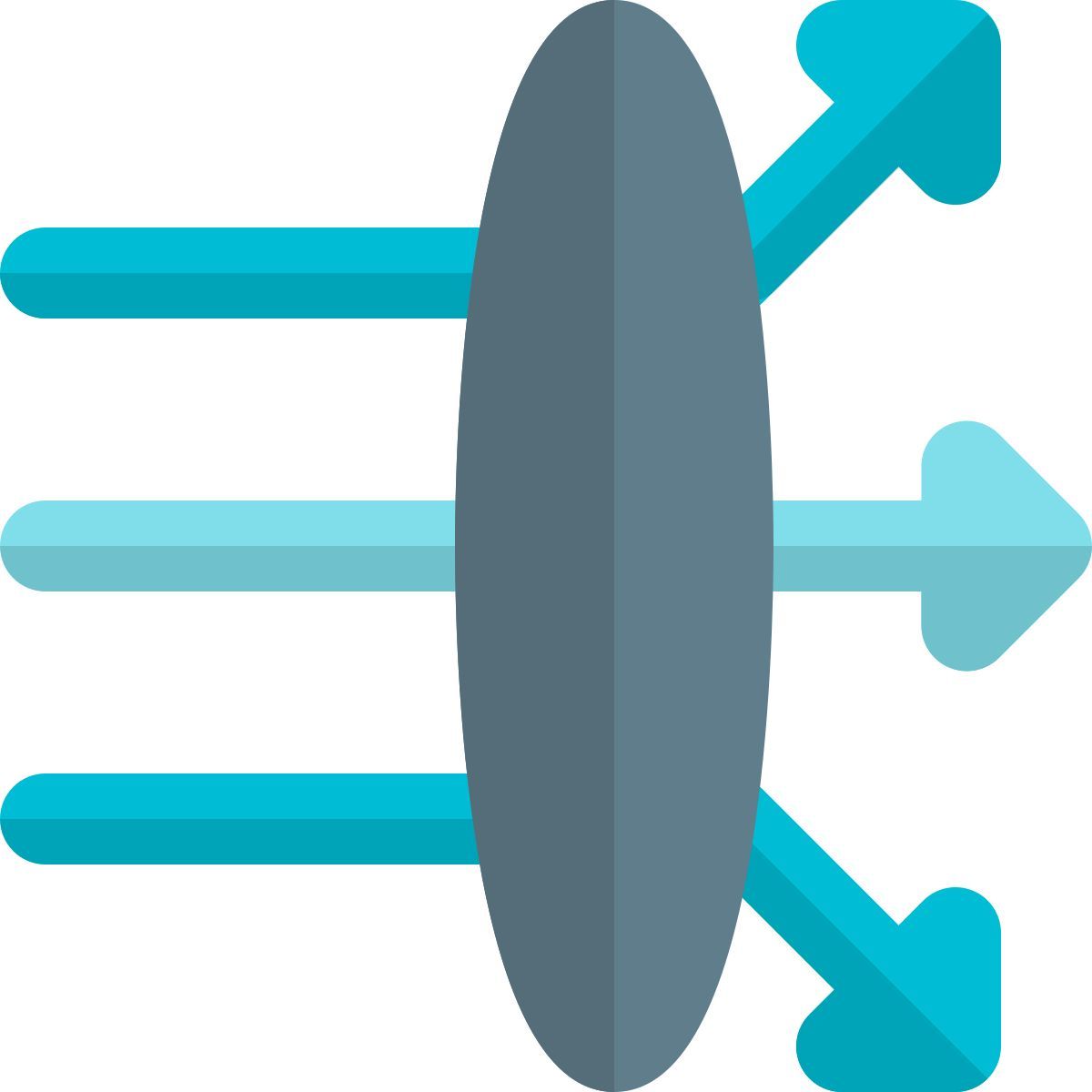 lens light dispersion icon