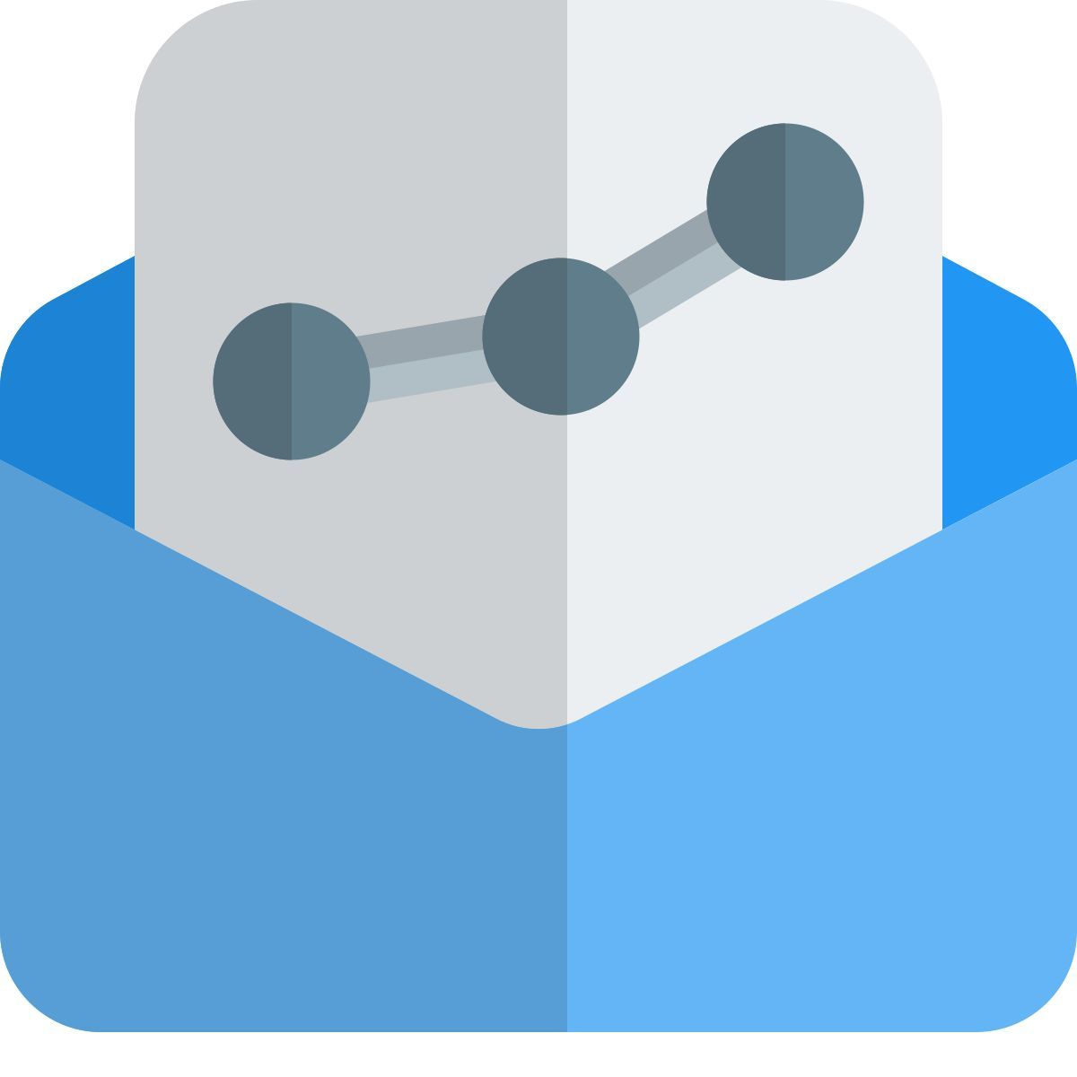 rapport par courrier icon