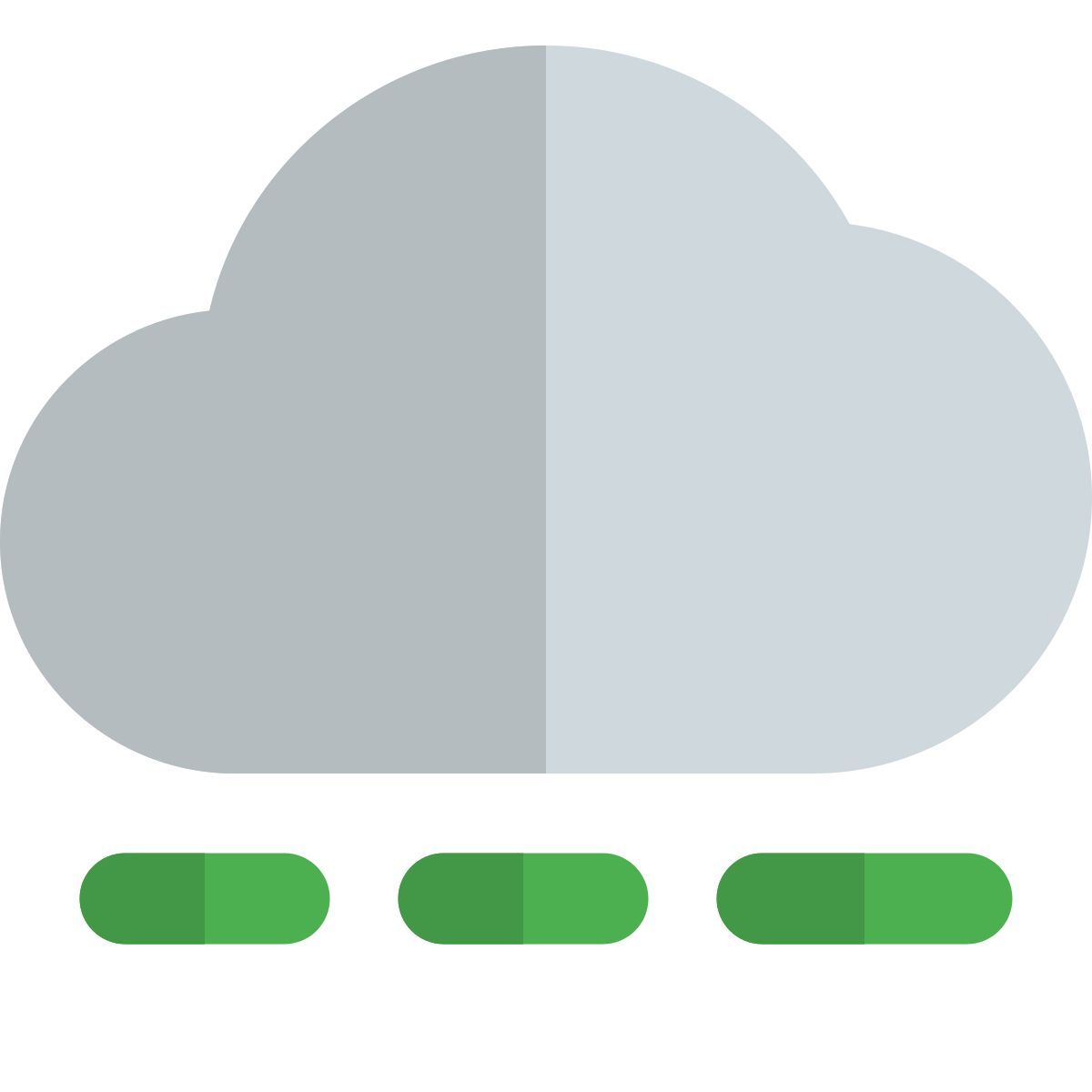 cloud loading bar icon