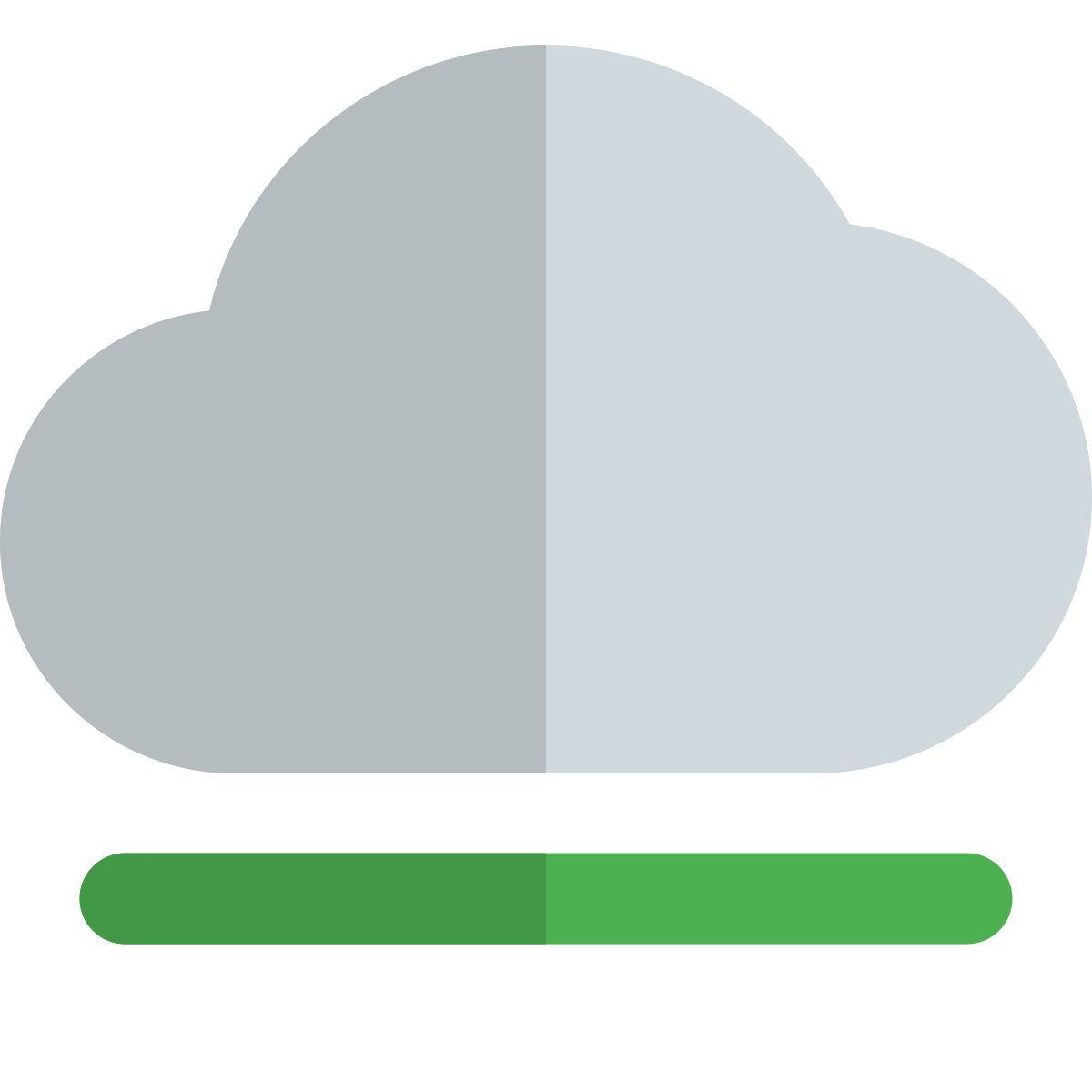 cloud loading bar icon