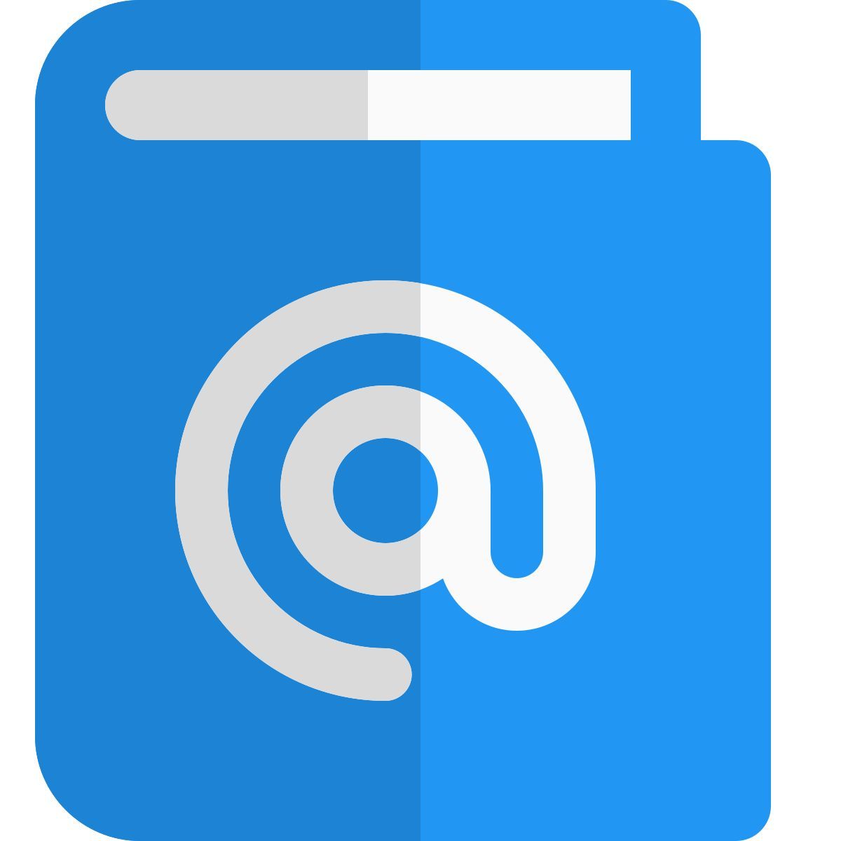 email contact book icon