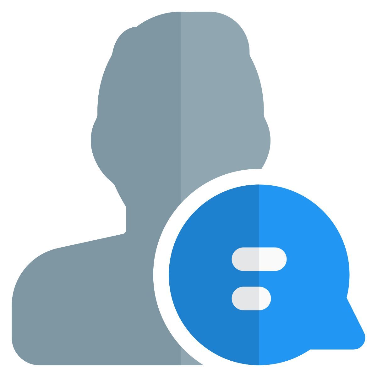 utilisateur dans le chat icon