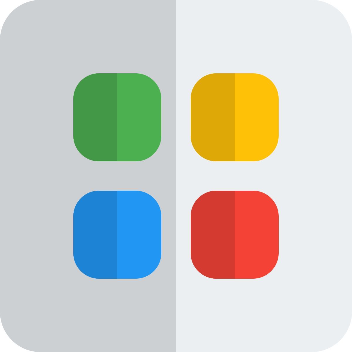 menu apps square parts in isolated on white background icon