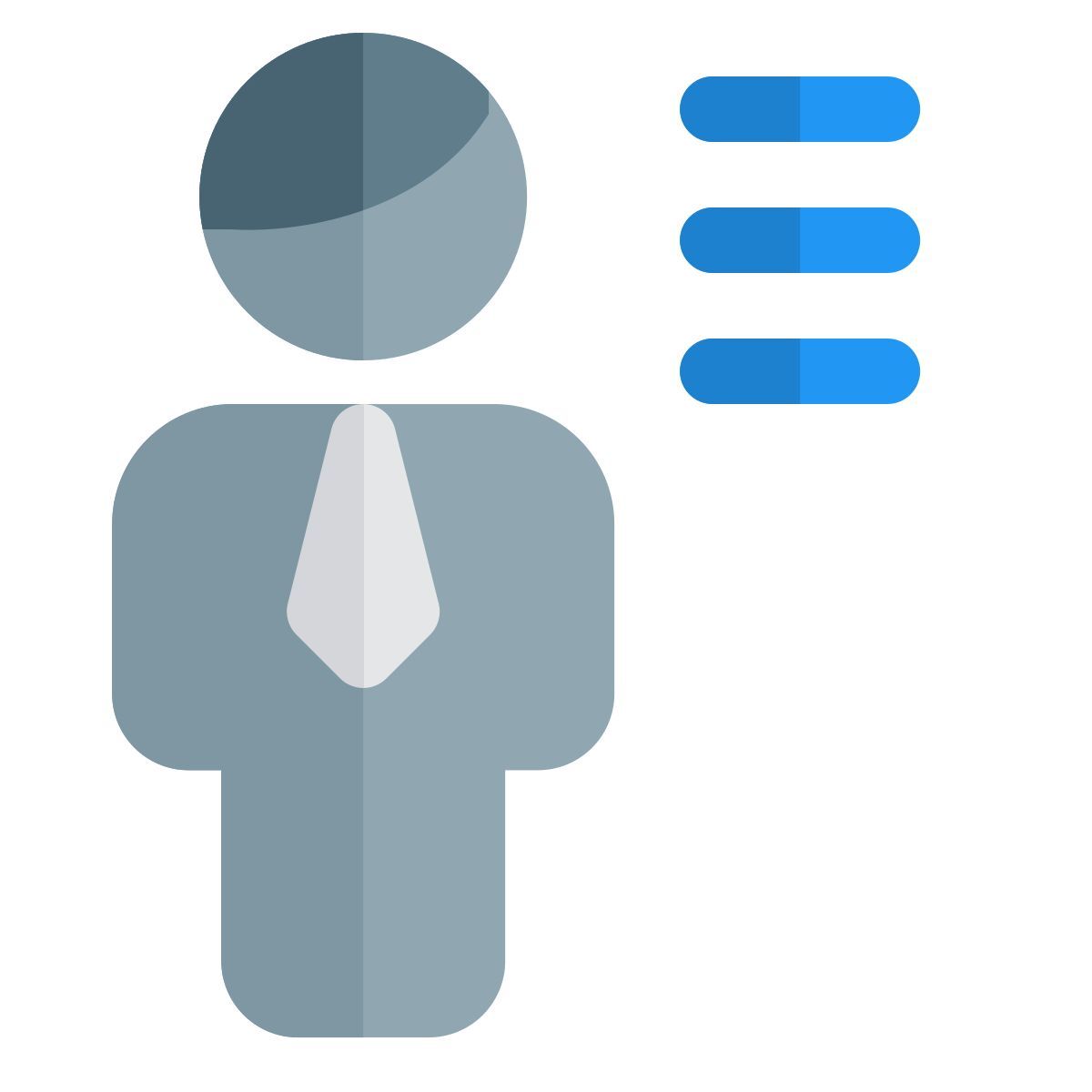 menu option in for employee portfolio layout icon