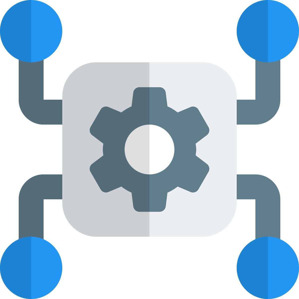 mikroprozessor konnektivität icon
