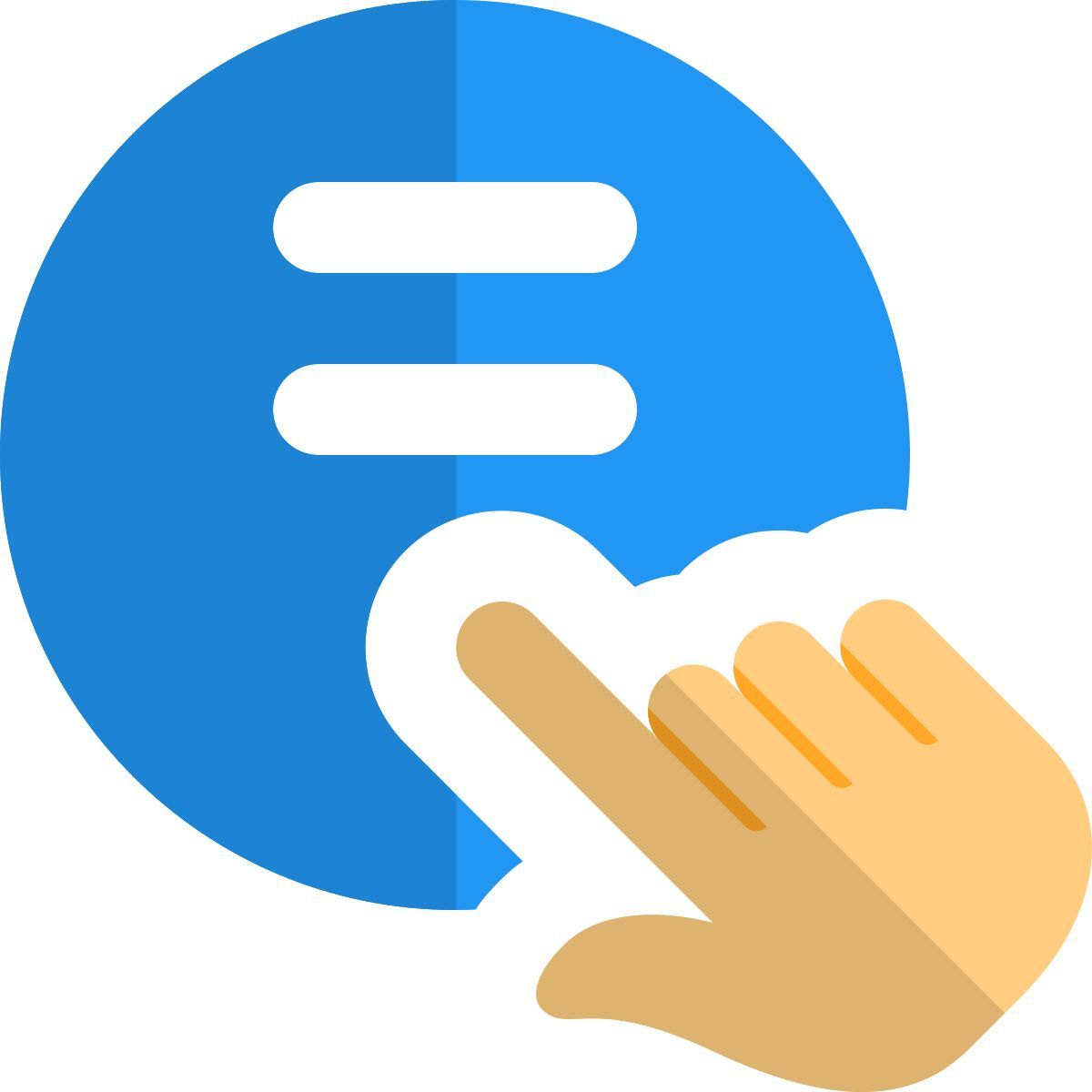 click on hamburger menu icon