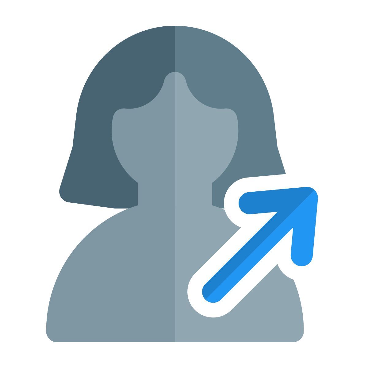 moving in direction north east direction arrow icon