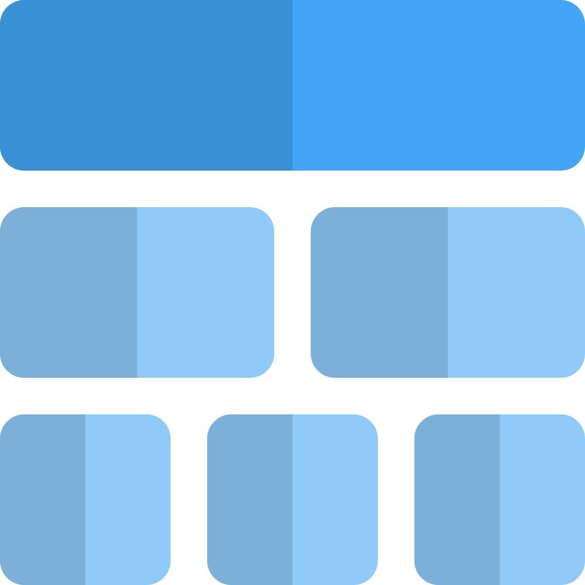 segmented layout icon