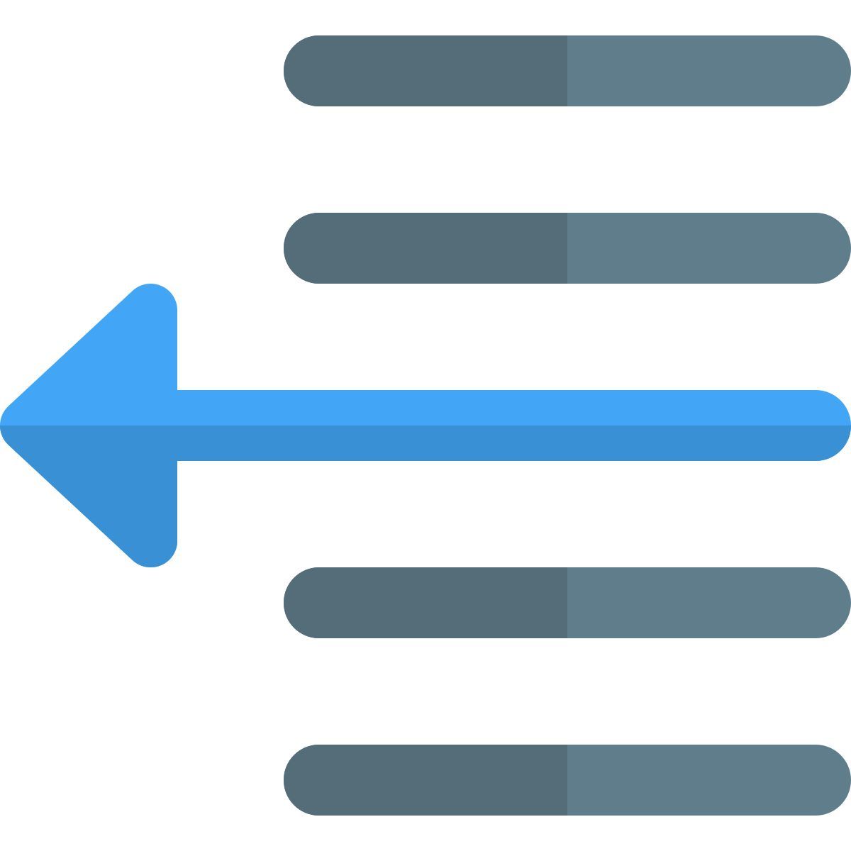 narrow document page setup text left shift arrow icon