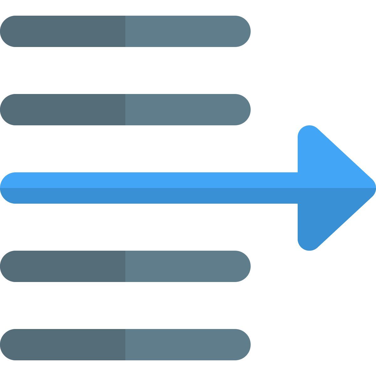 narrow document page setup text right shift arrow icon