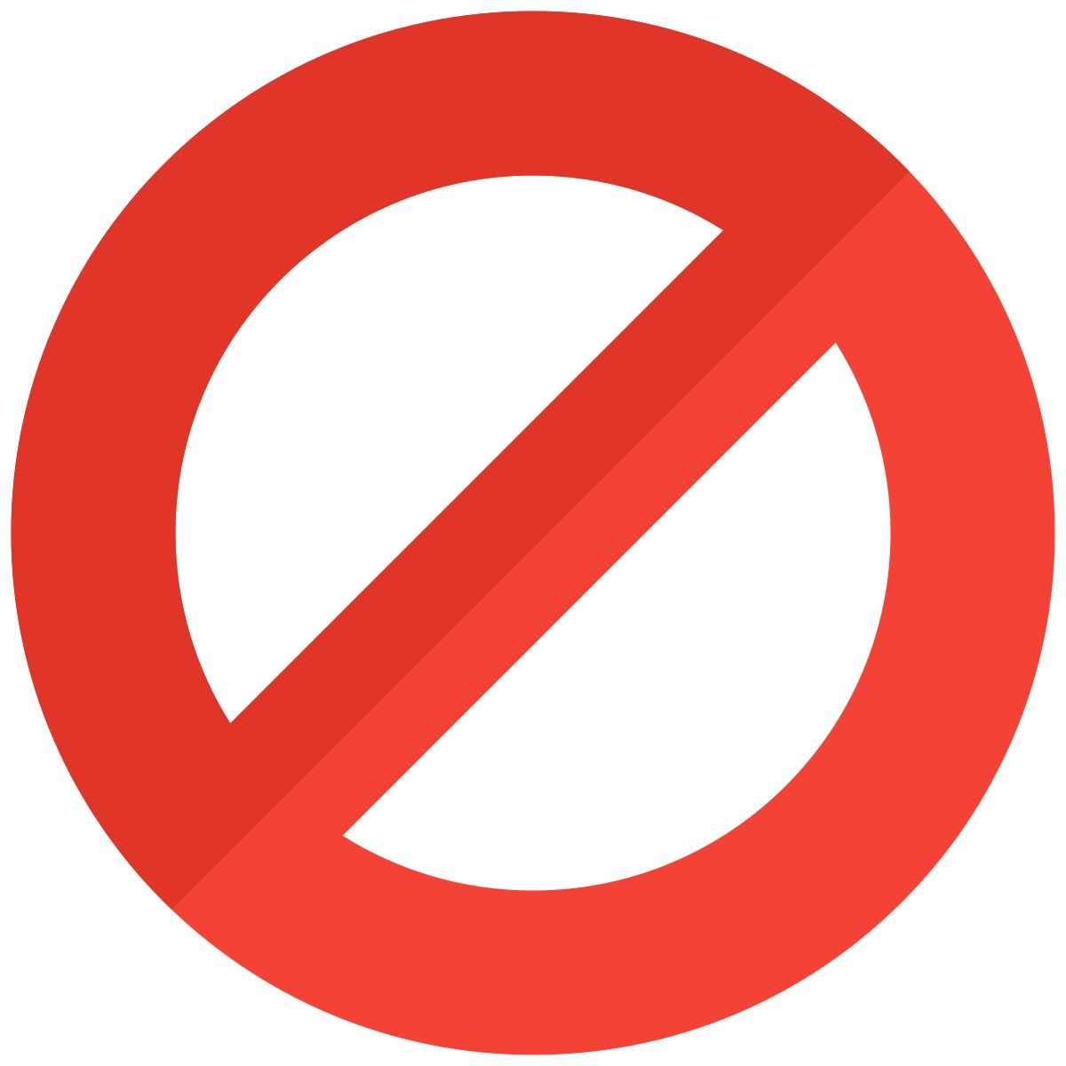 no entry icon