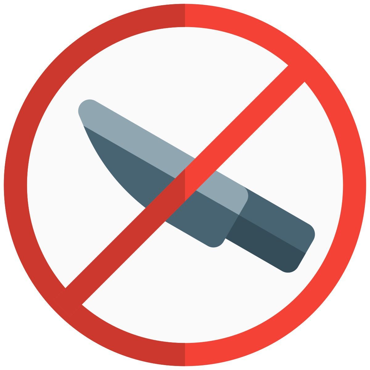no sharp objects icon