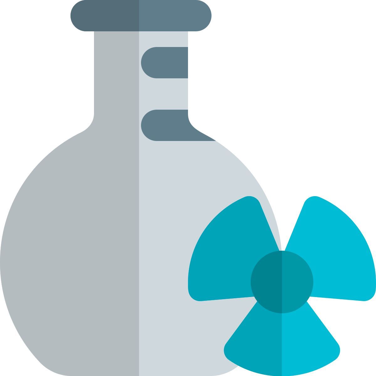 pesquisa de programa nuclear com amostra em frasco icon