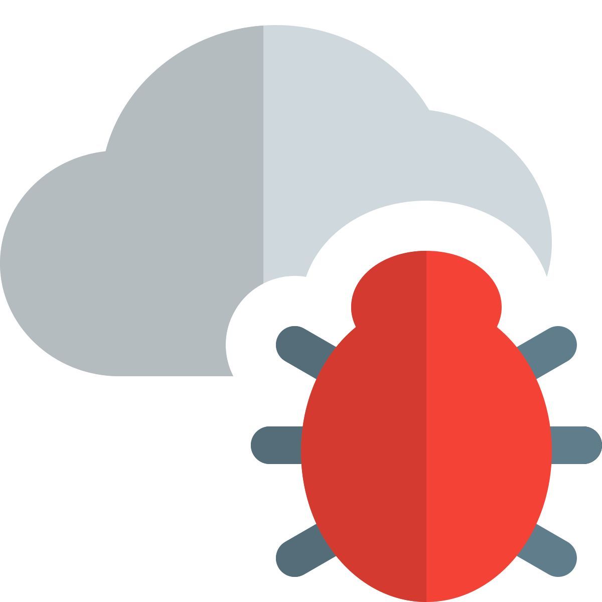cloud malware icon