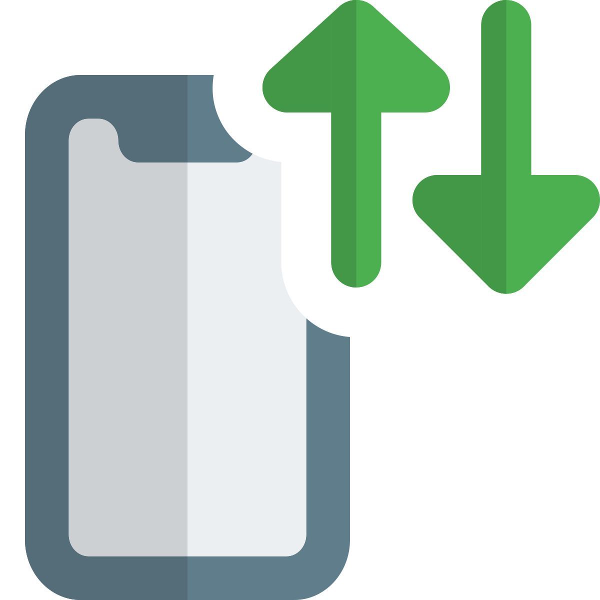 échange de données téléphoniques icon