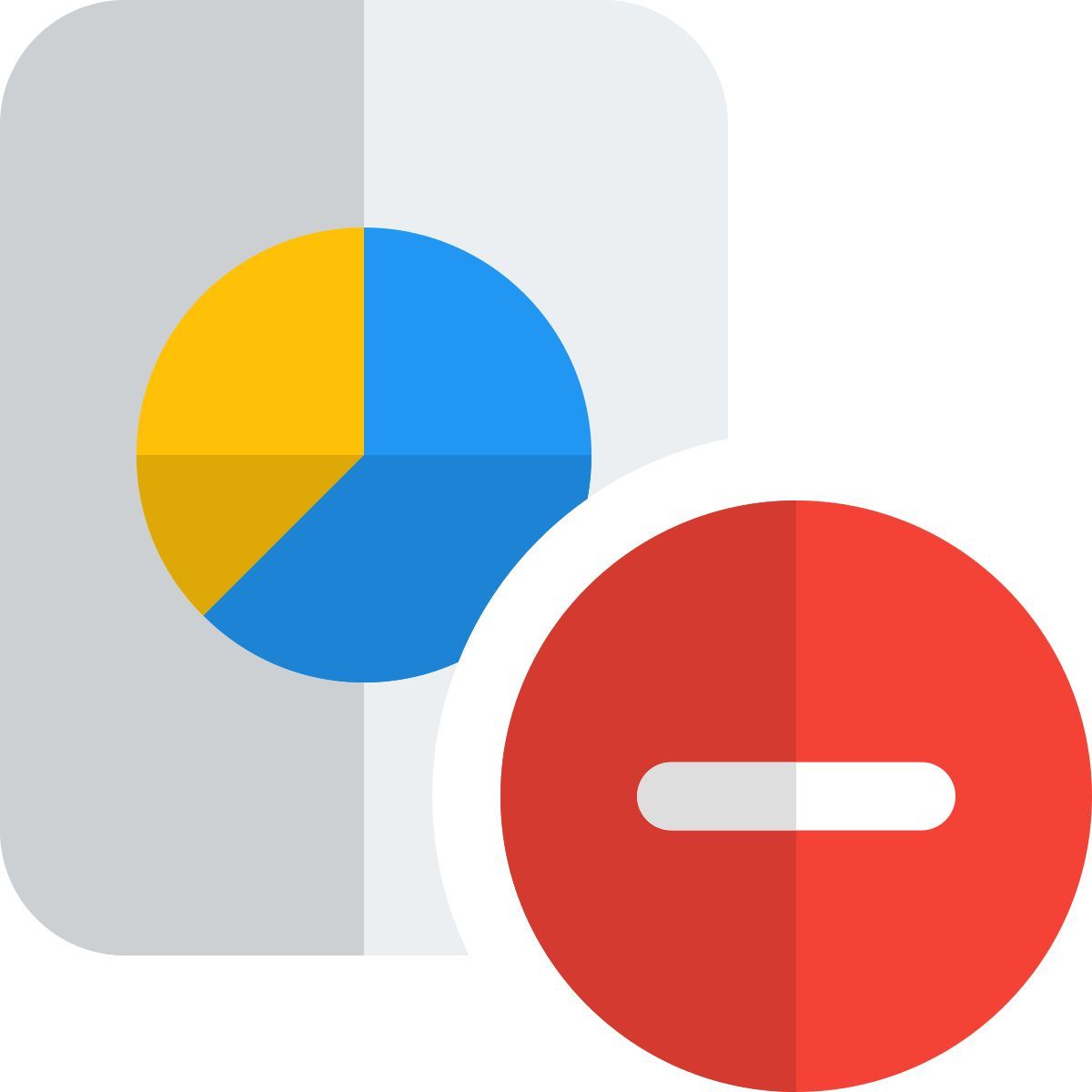 supprimer le graphique à secteurs icon