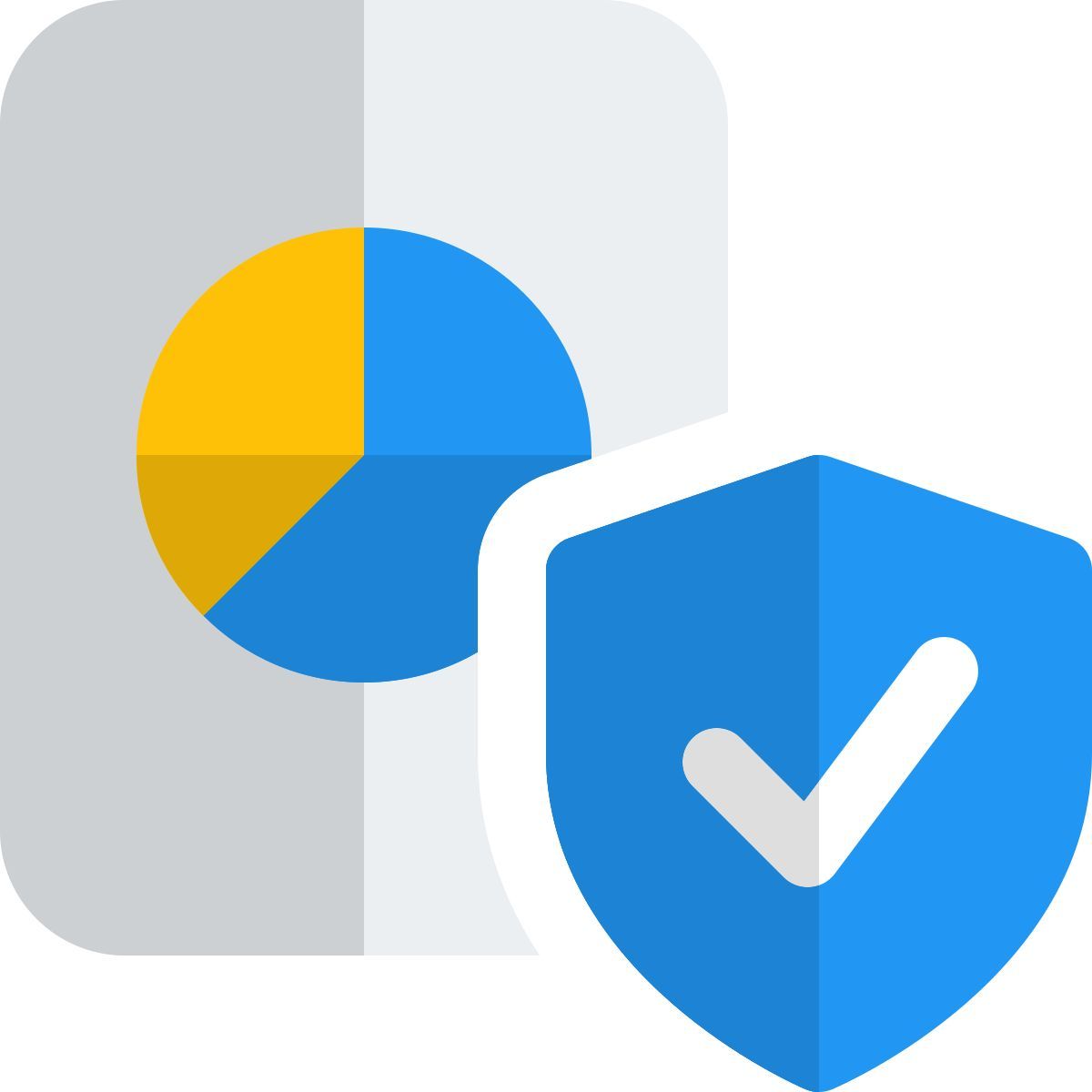gráfico circular seguro icon