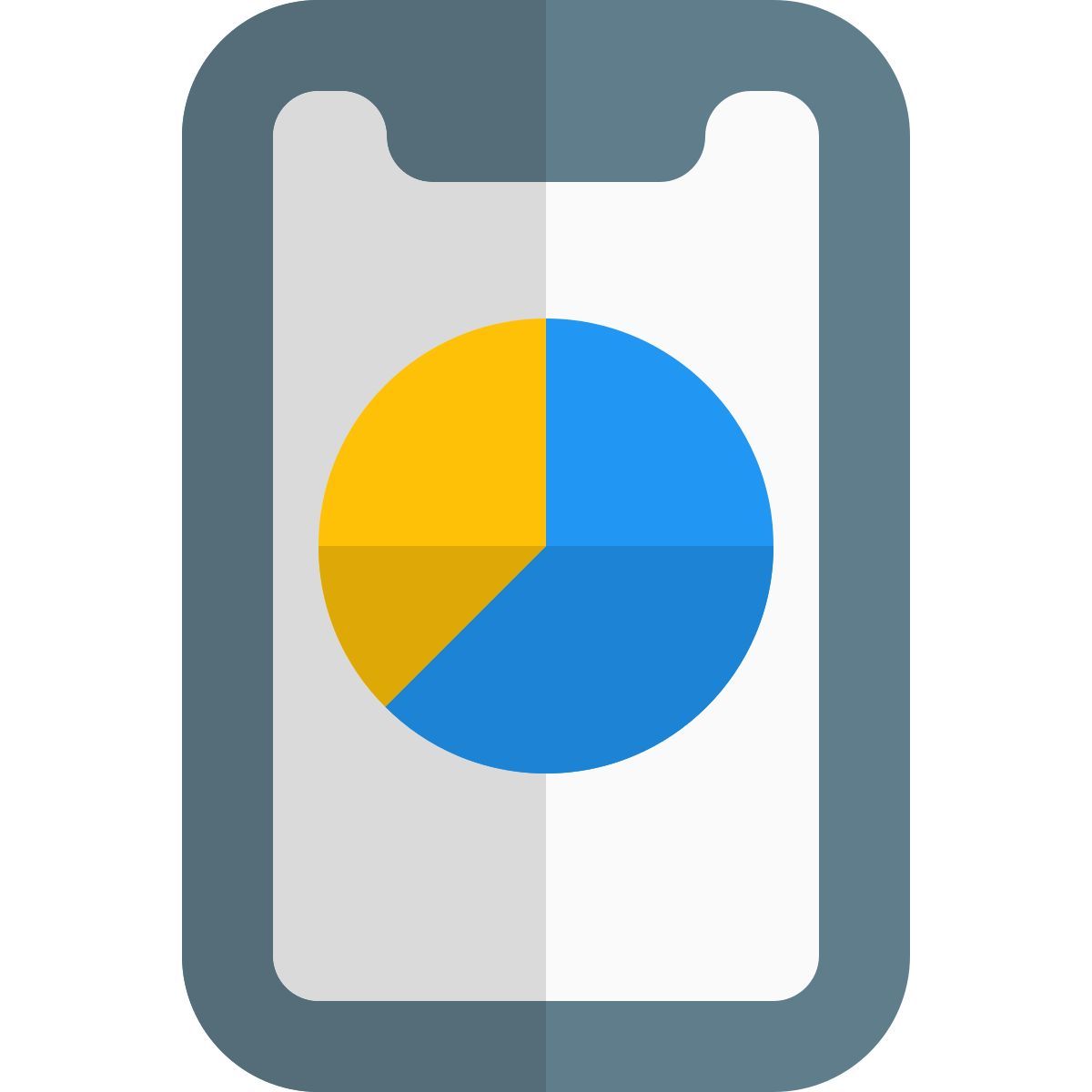 grafico a torta mobile icon