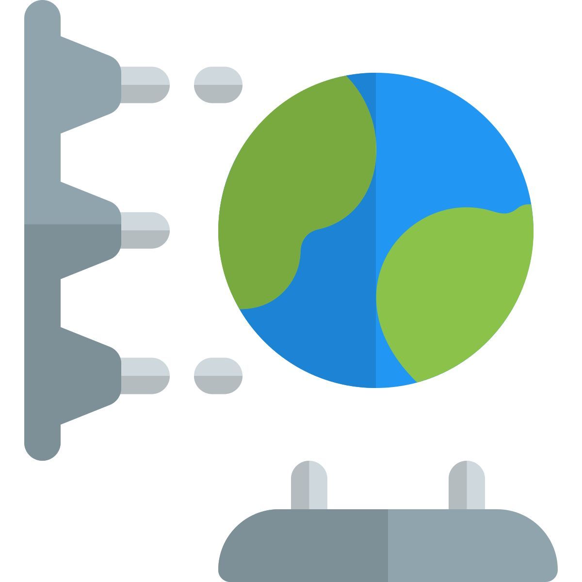 3d globe printing icon