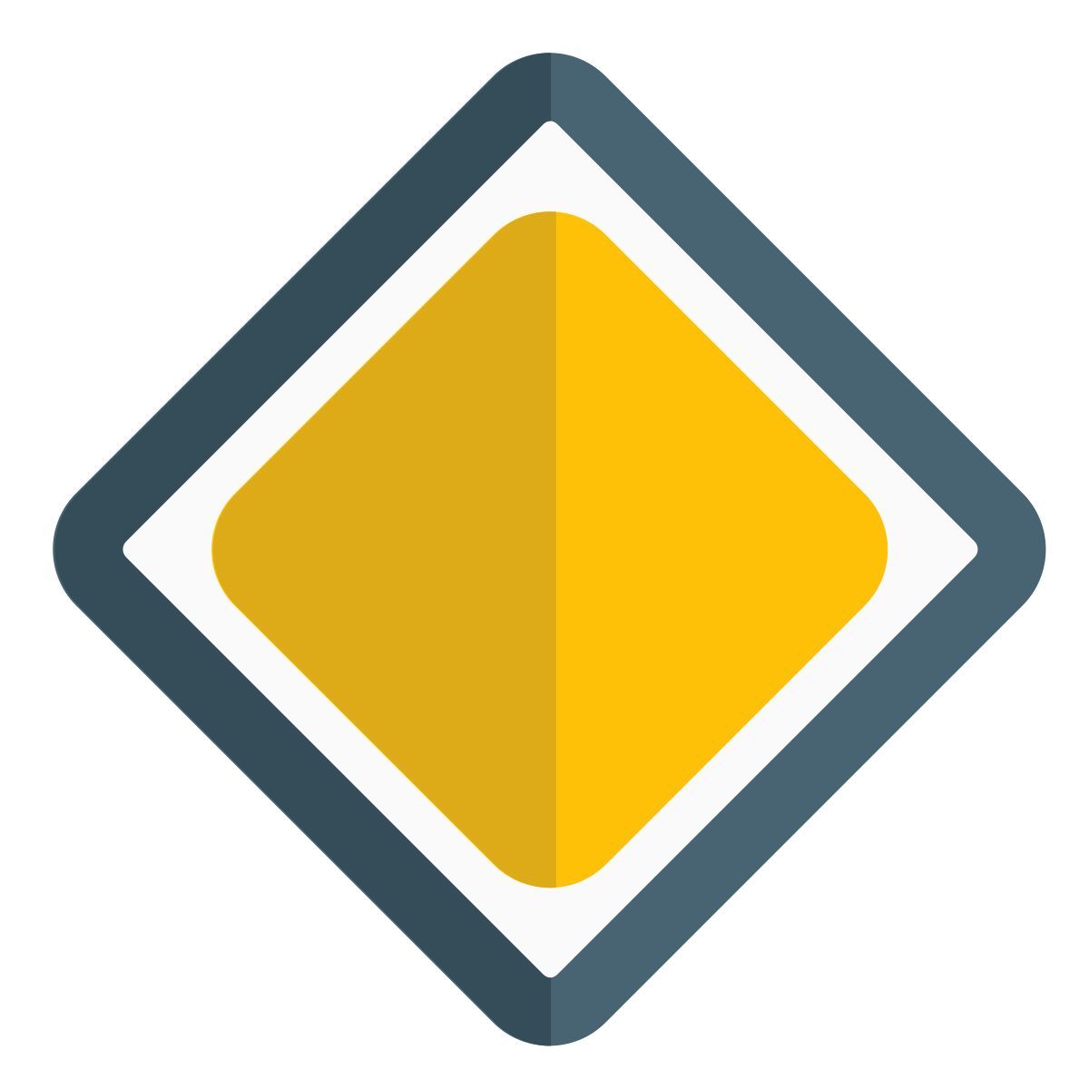 priority road sign icon