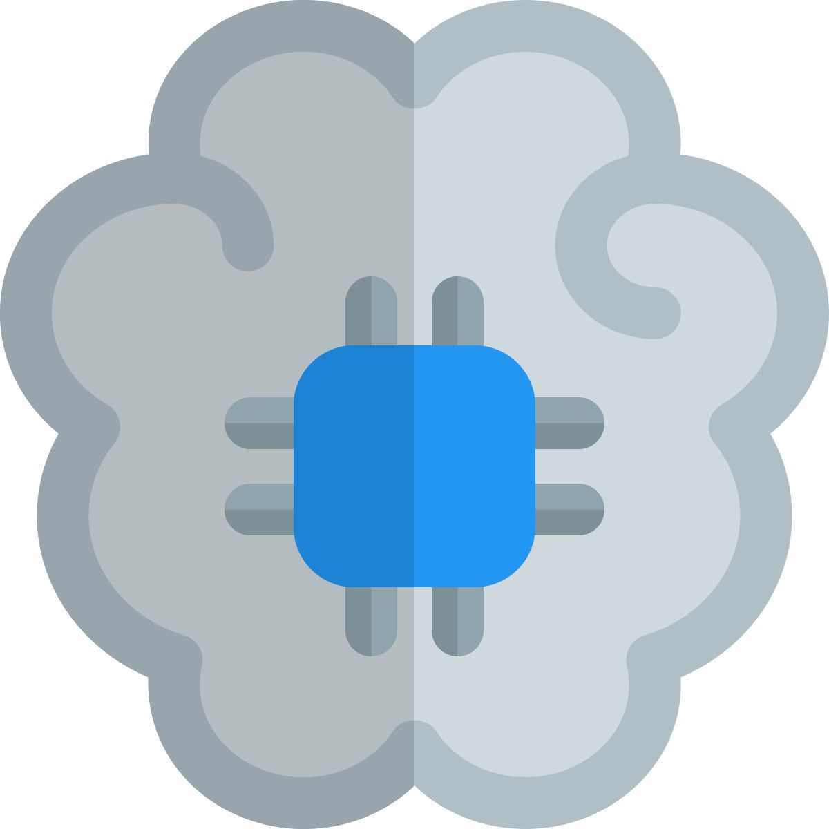 brain microchip icon