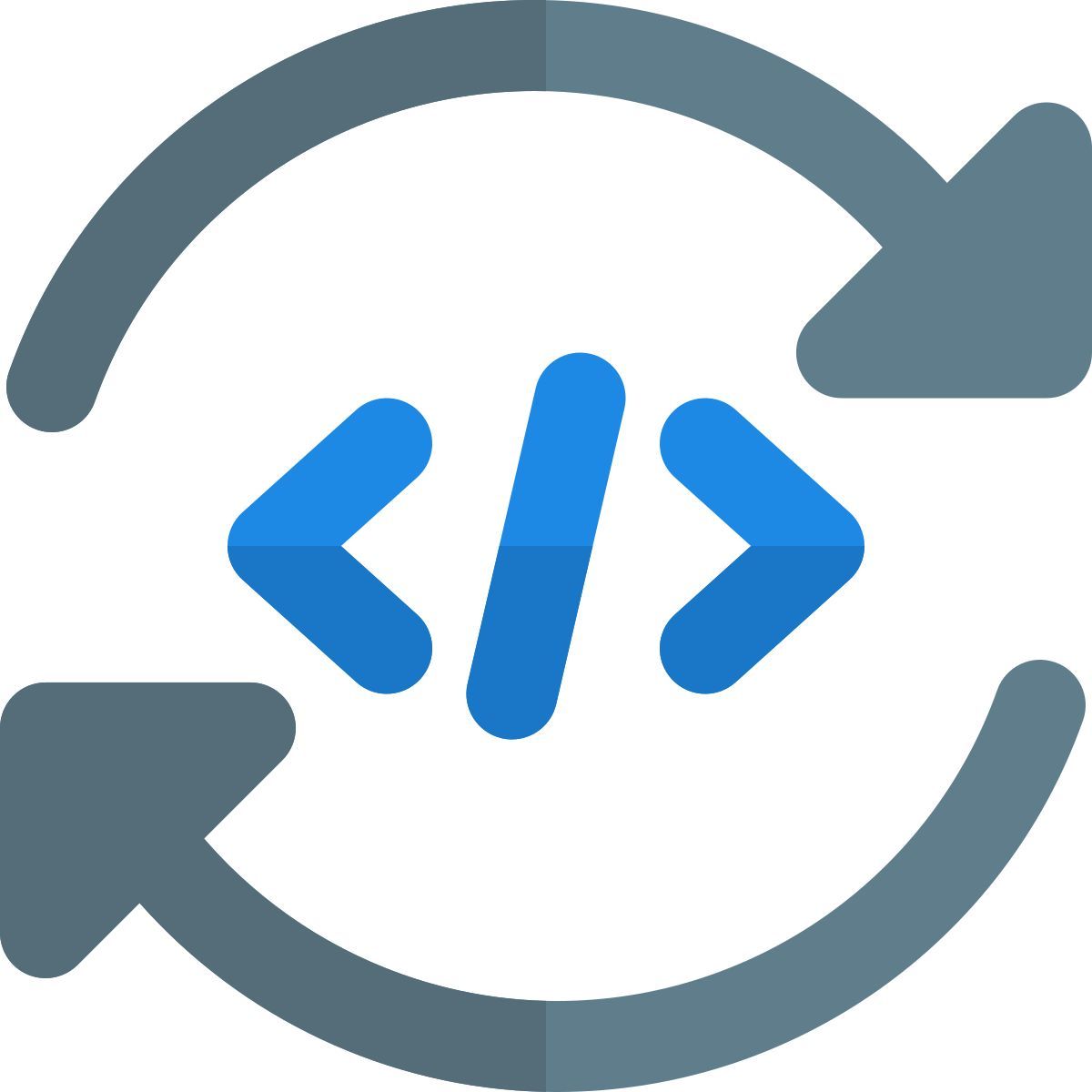 sincronización de código icon