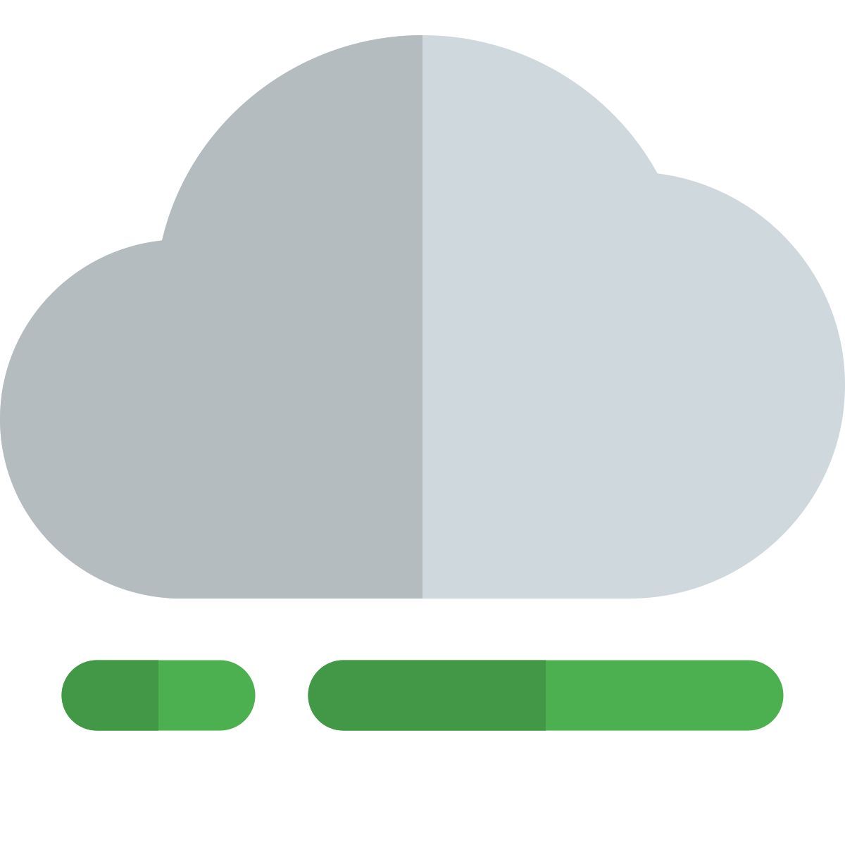 cloud progress bar icon