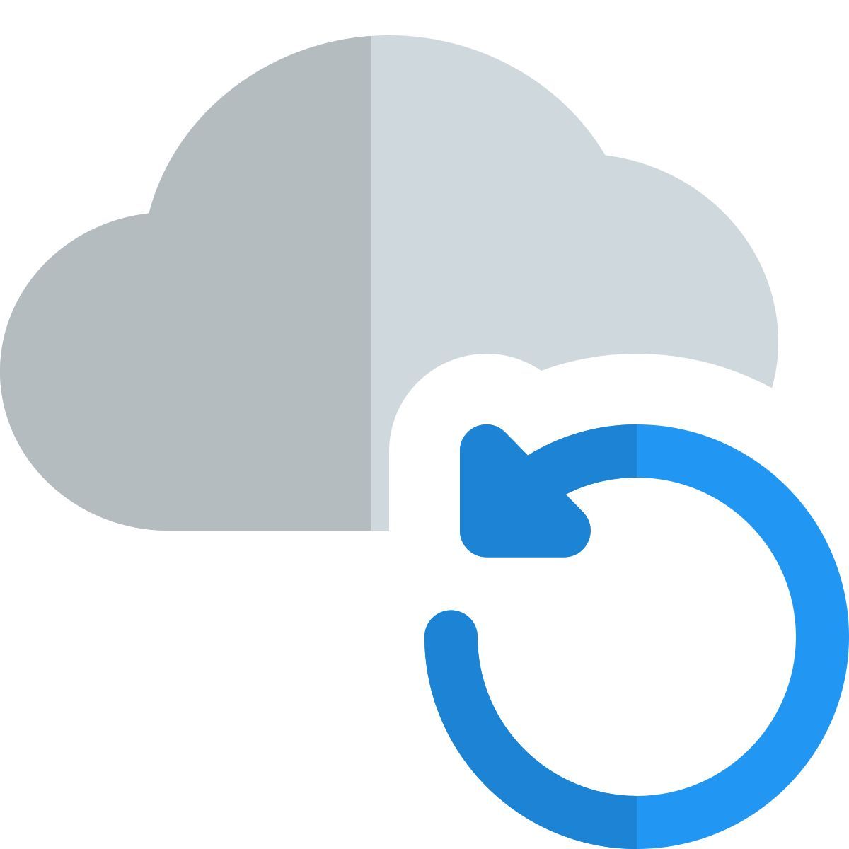 외부 다시 로드 클라우드 콘텐츠 새로 고침 화살표 버튼 클라우드 섀도 탈 revivo icon