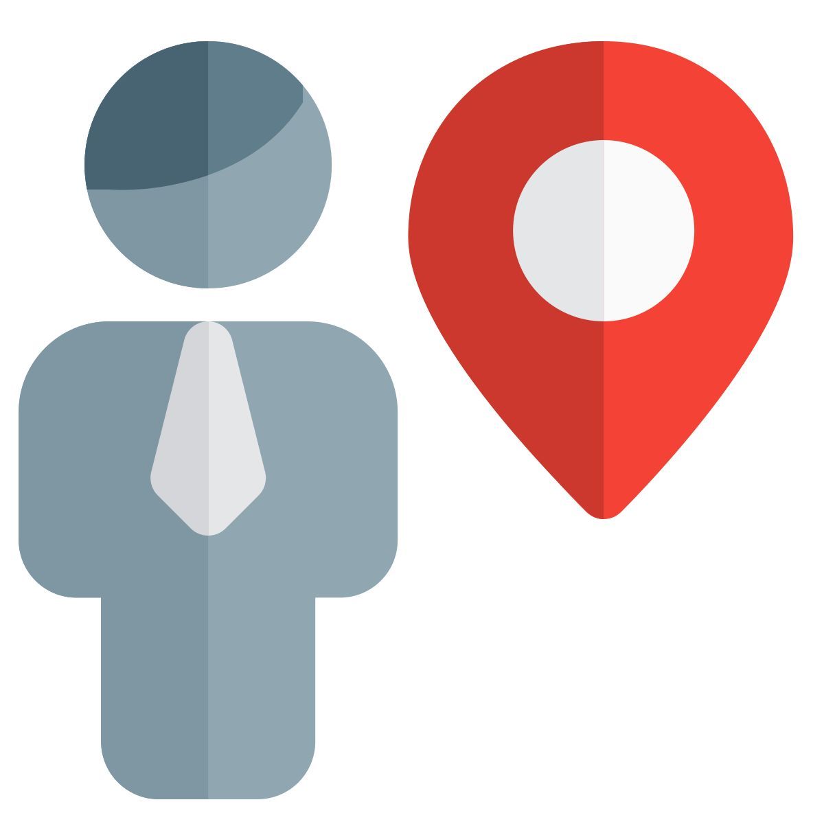 localização remota do empresário para rastreamento icon