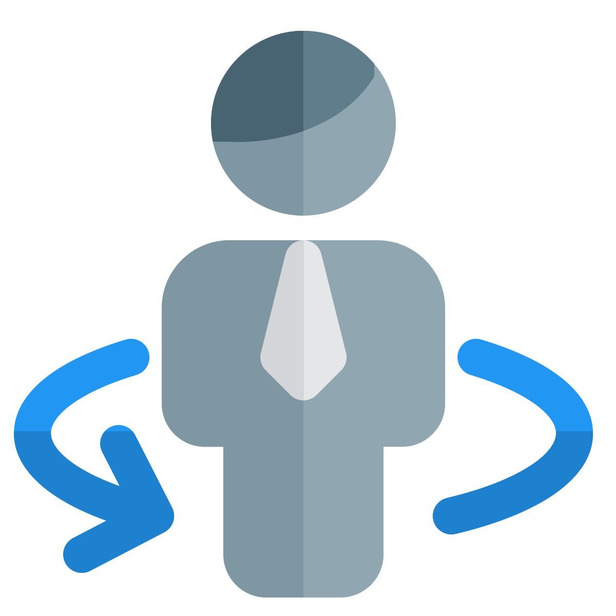 repetitive shift of an businessman for work schedule icon