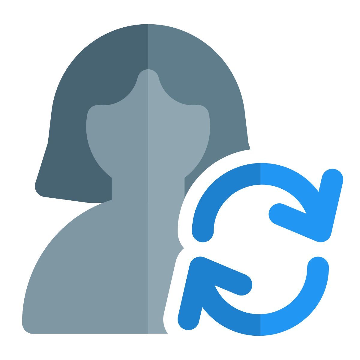 repetitive shift of an single user for work schedule icon