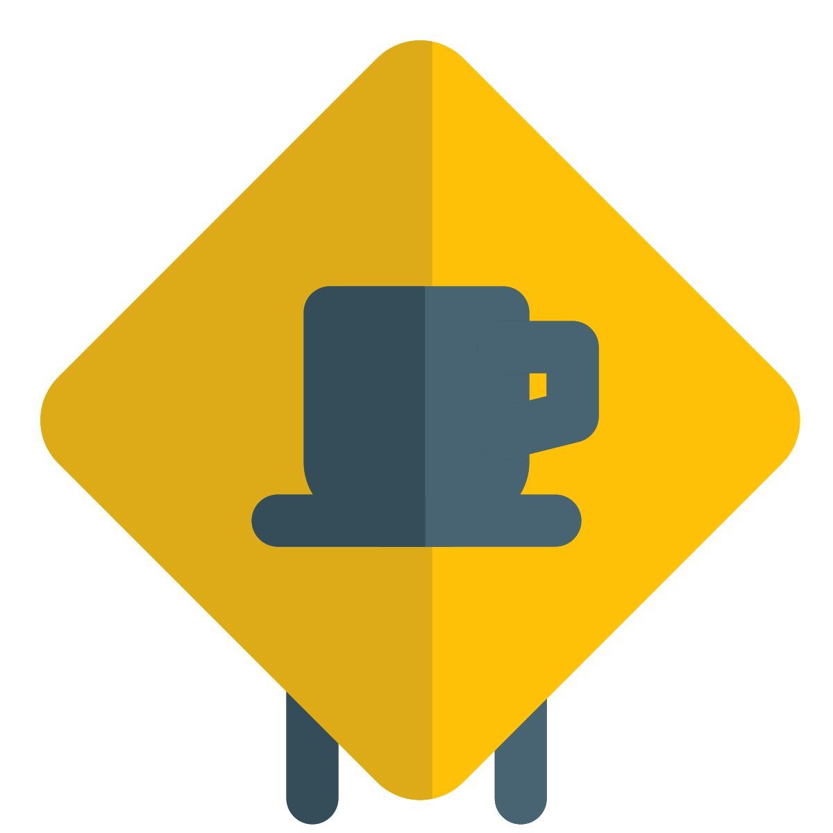 rest area sign icon