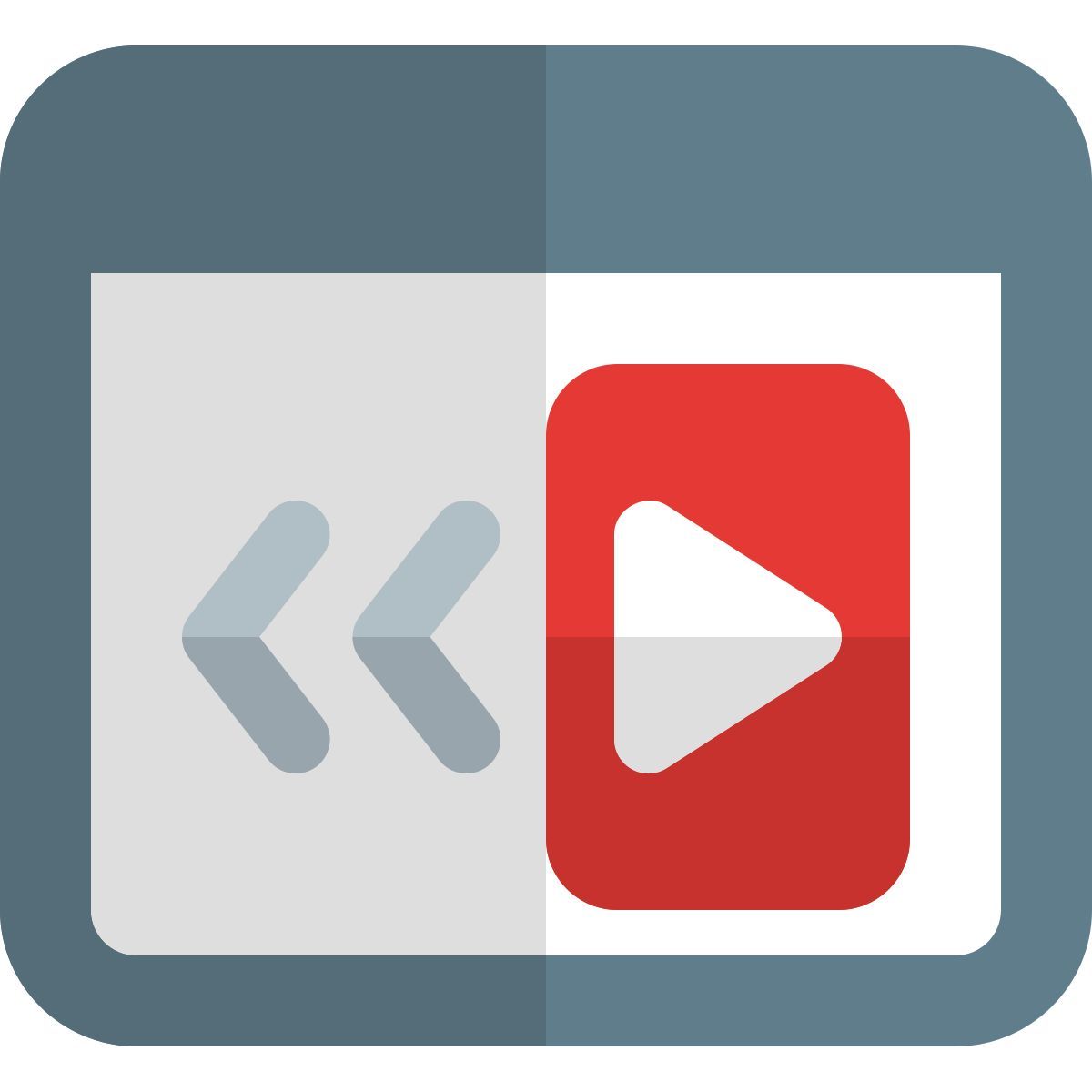 reverse video icon