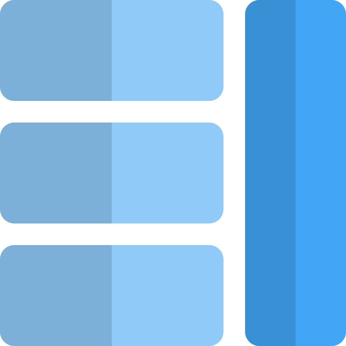 grid with sidebar icon
