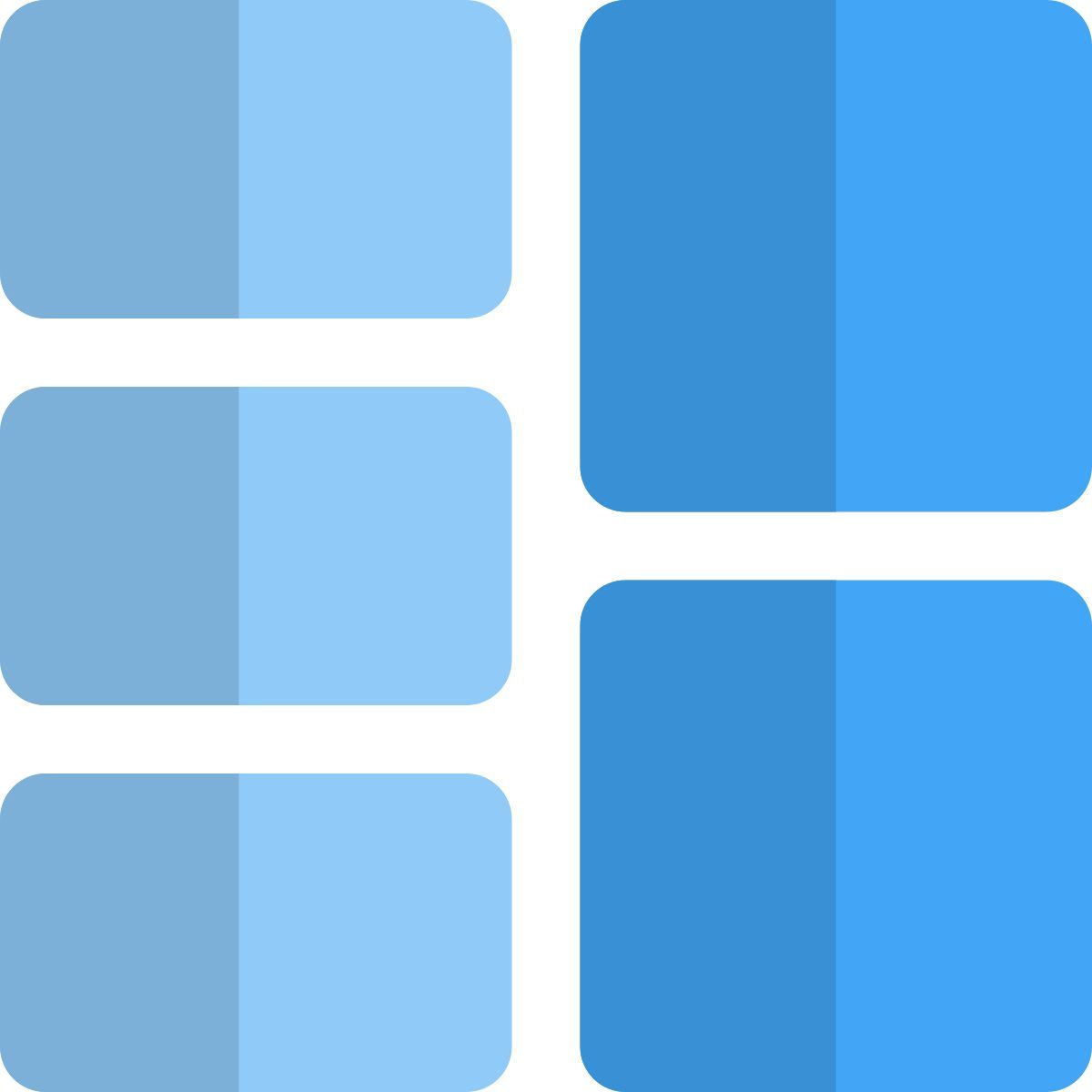 cuadrícula de doble fila icon