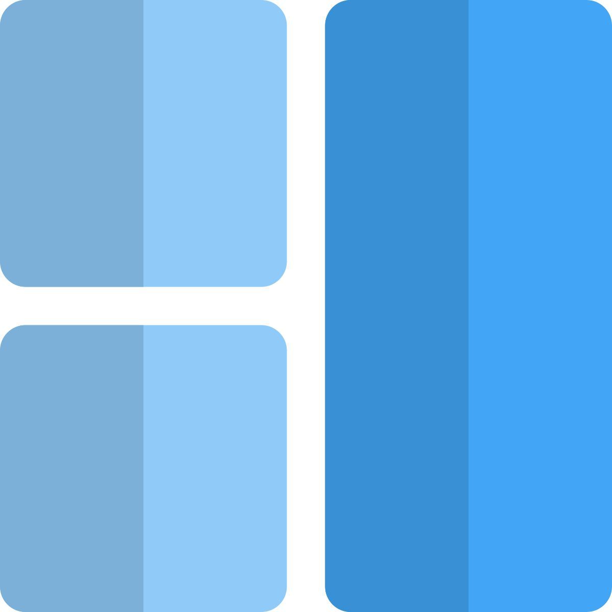 disposition avec segments icon