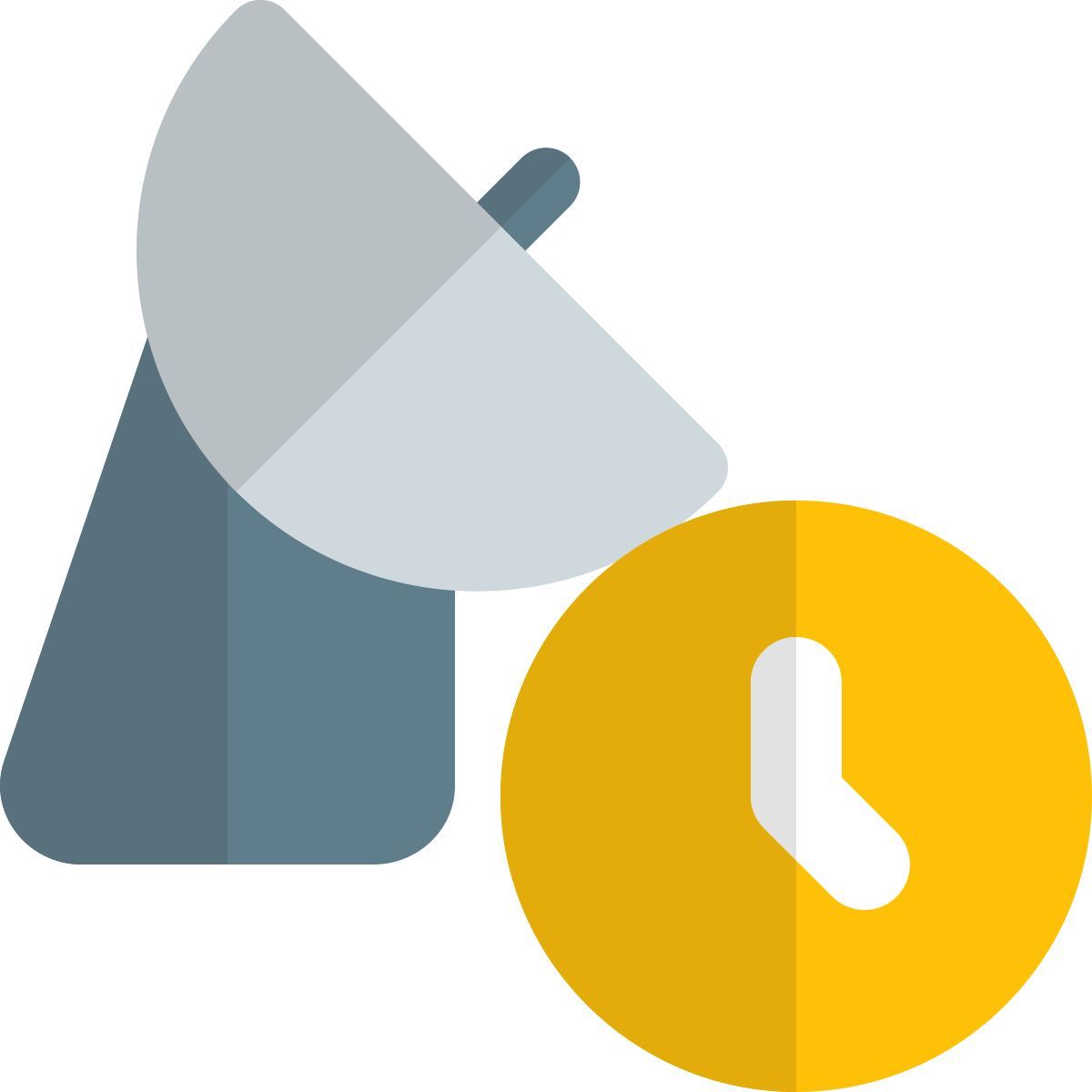 retraso de antena parabólica icon